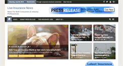 Desktop Screenshot of liveinsurancenews.com